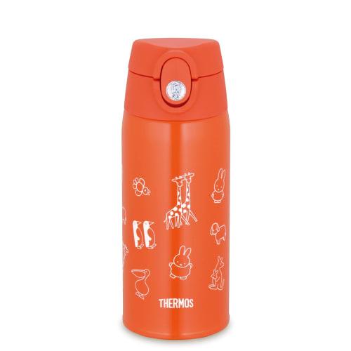 Thermos Vacuum Insulated Two-Way Water Bottle, 0.6L/0.64L, Miffy Orange, with Straw, for Kids, FJO-601WFB OR