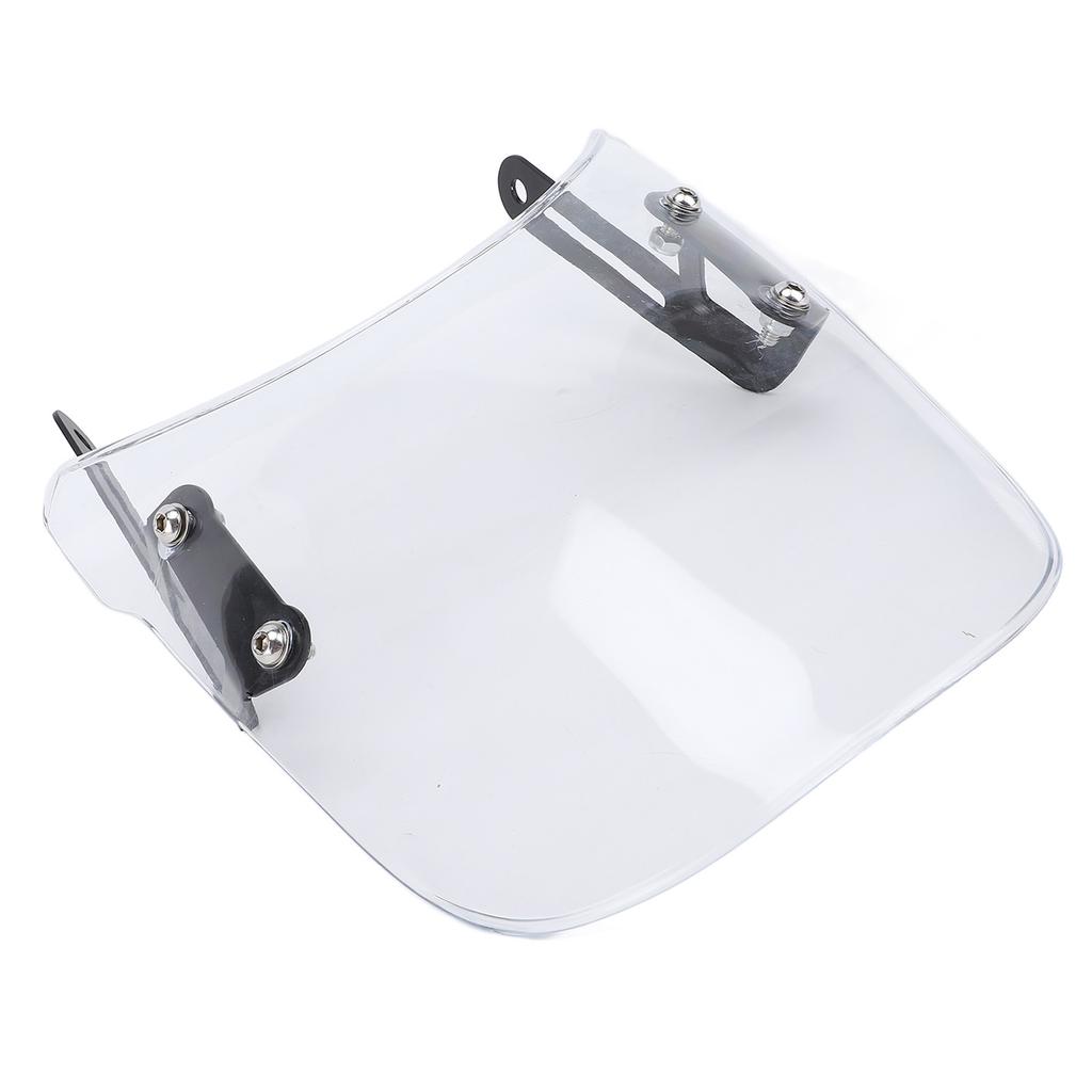 Motorcycle Front Windshield Unbreakable PMMA Panel Front Wind Deflector with Mount Bracket for Scrambler 400X 2023 2024