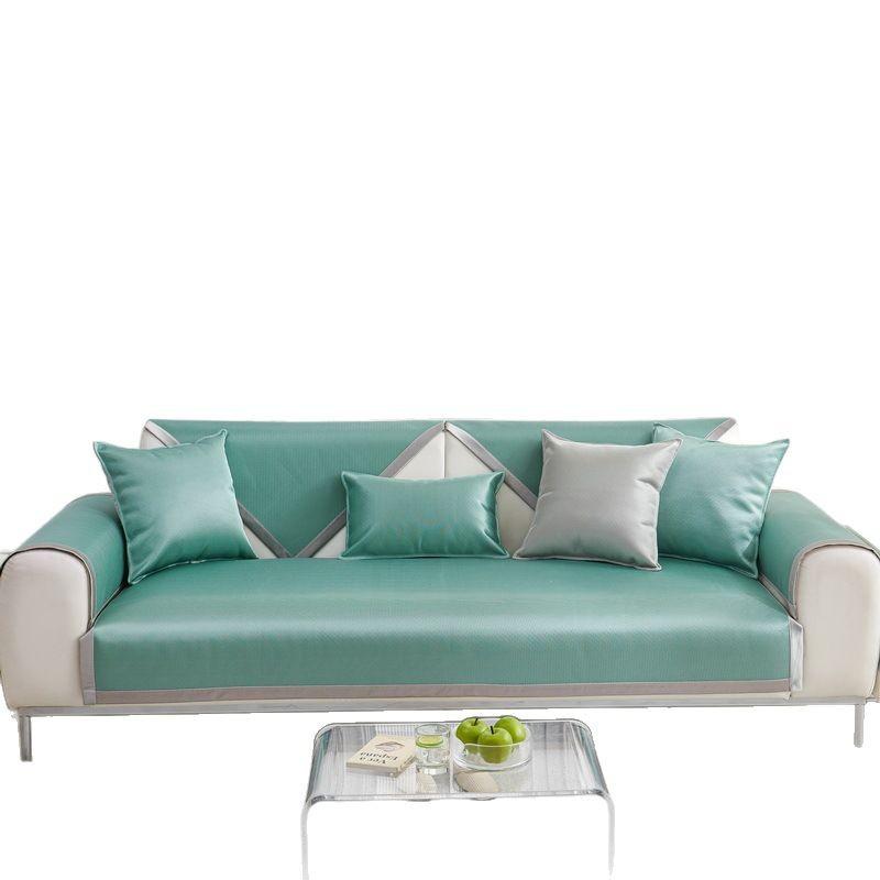 New Sofa Cushion Universal Ice Silk Sofa Cushion For All Seasons, Anti-Cat Scratch Sofa Mat Seat Cushion Non-Slip