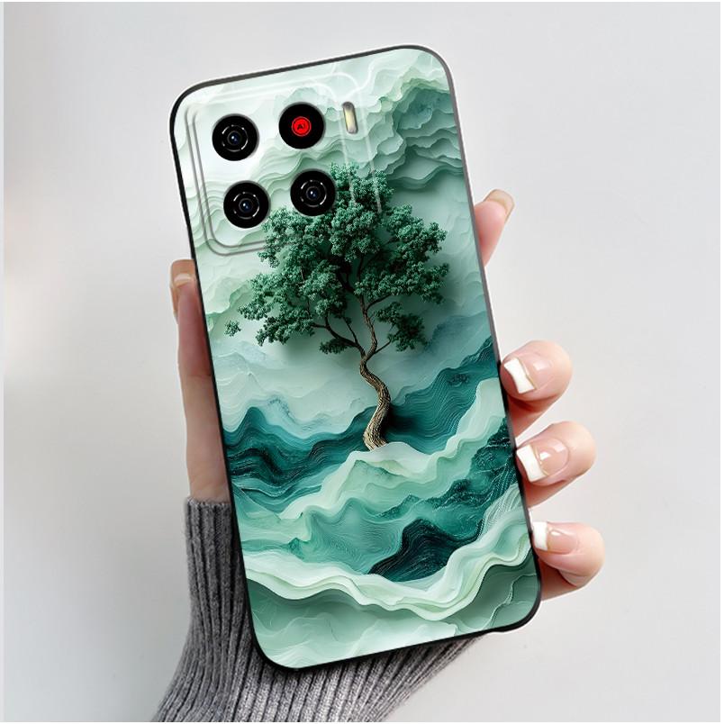 Cute Cartoon Case For ZTE Blade A56 Z2473 Nubia A56 Printing Shell For Blade A56 Pro Protective Cover Soft Silicone Black Casing