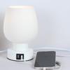 Touch Control LED Desk Light Small Bedside Lamp Dimmable Flicker Free Easy To Install Desk Lamp with White Glass Shade