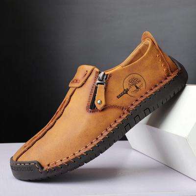 Herren Leder Freizeitschuhe Handgefertigte Slip-on-Fahrschuhe