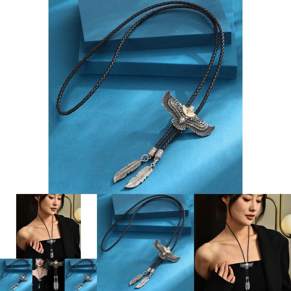 Stylish Animal Design Bolo Tie Featuring An Elegant Eagle Perfect For Western Fashion Lovers