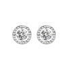 Stylish And Simple Round Point Diamond Stud Earrings, Personalized Earrings