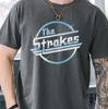 Maglietta con Logo The Strokes Band Rock Alternativo Indie Comfort Colors 1717 Tee