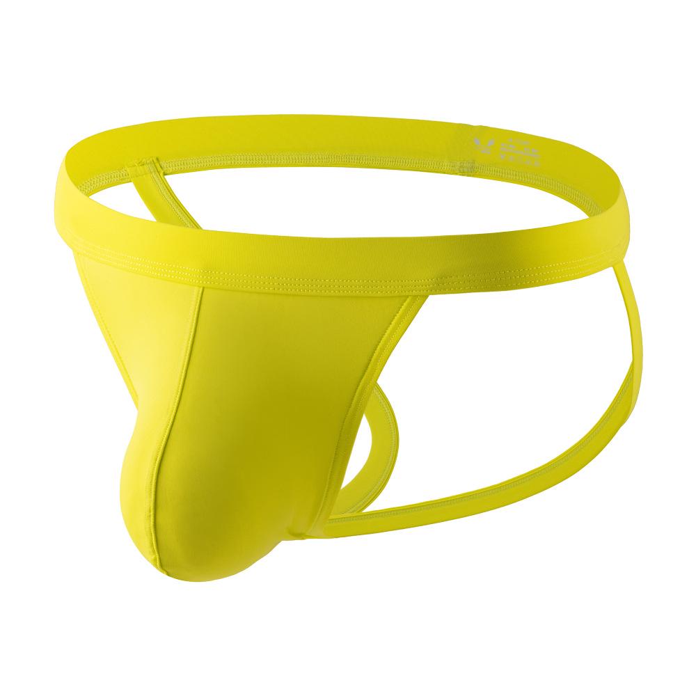 Men's Breathable Mid-Waist Double Thong Briefs