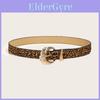 Tiger Print Womens Faux Leather Belt With Gold Alloy Buckle And Vintage Leopard Pattern For Fashion