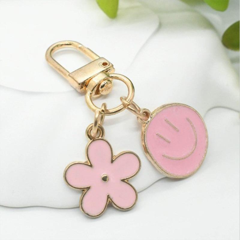 Cherry Blossom Keychain Cute Sweet Metal Pendant Accessories Airplane Kitten Alloy Pendant Fun