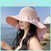 Sun Protection Wide Brim Hat With Shoulder Cape For Women Summer Fashion Accessory
