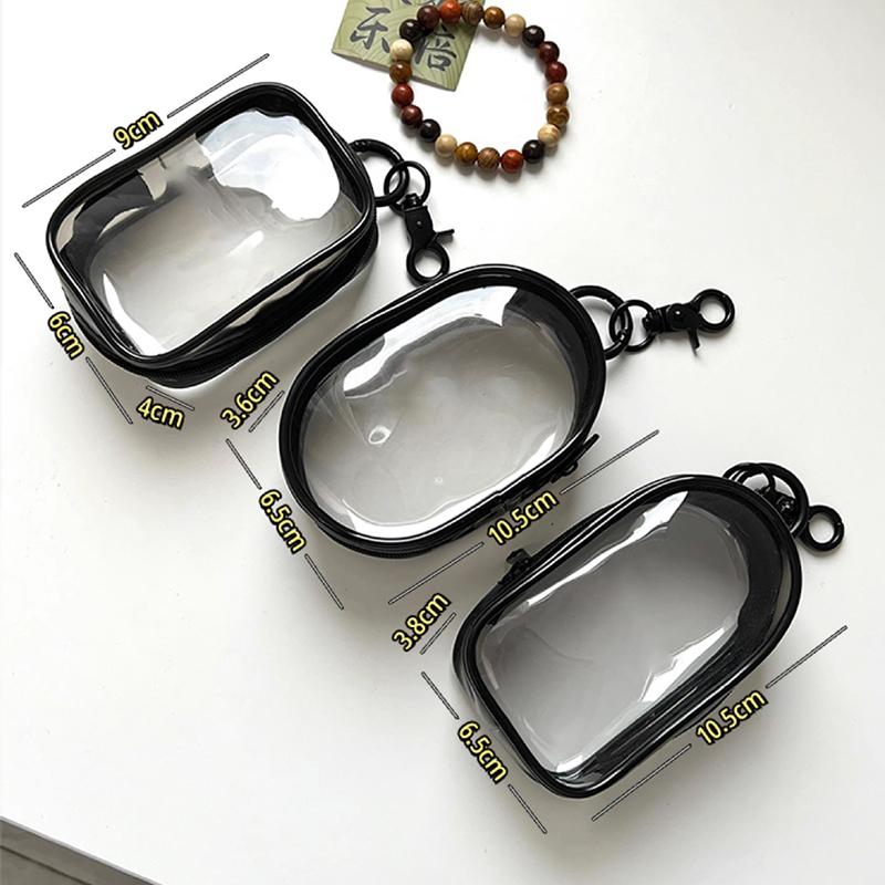 1Pc Jewelry Organizer Storage Box Cute Doll Bag With Keychain Dustproof Case