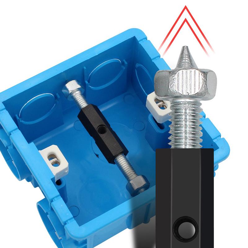 10Pcs Wall Switch Socket Cassette Repairer Adjustable Cassette Screws Support Rod With Wrench 86/118 Type Electrical Accessories