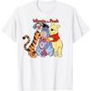 T-shirt Casual Moda Calda Disney Winnie the Pooh Scatto di Gruppo Abbraccio S-4XL Estate