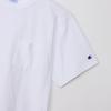 Champion Short Sleeve Crew Cotton USA Reverse Garment Short Sleeve Pocket Size T-Shirt, Neck, 100% 9.4oz Weave® Wash, T-Shirt, Men's, White, XL,