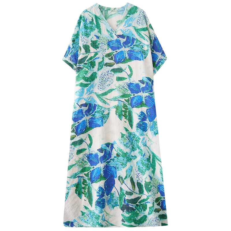 Summer V-neck Long Dress