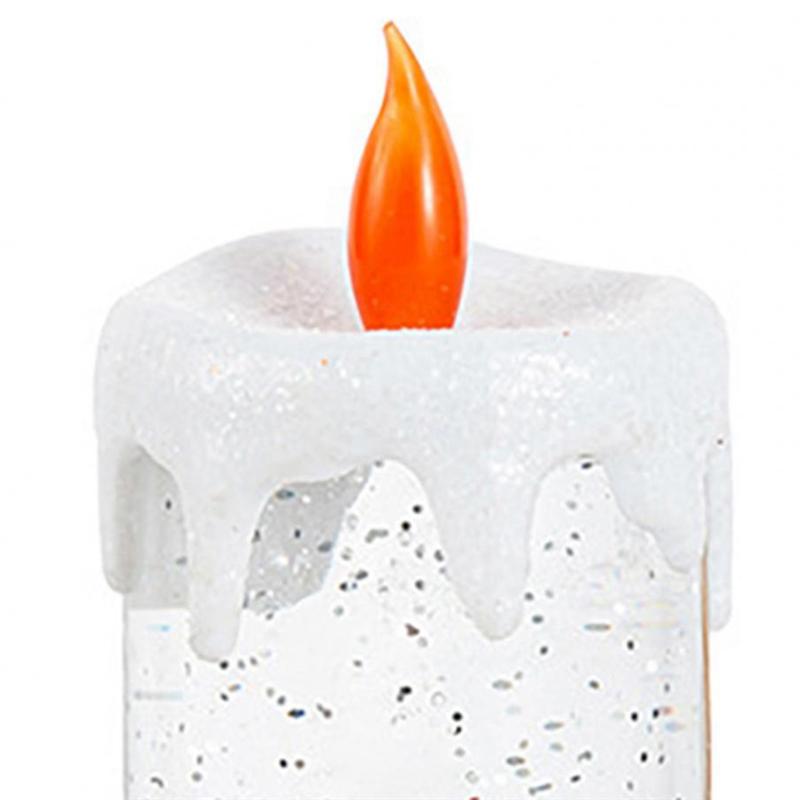 A84E-Festive For Christmas Decoration Candles Led Flameless Lights For Holiday Decor Santa Claus Snowman For Christmas