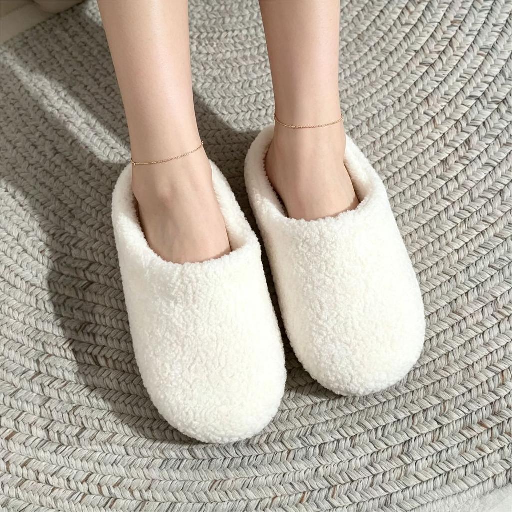 Pantofole in Cotone Taglie Forti per Donna e Uomo, Scarpe in Cotone Spesse e Leggere Antiscivolo, Pantofole Calde da Camera