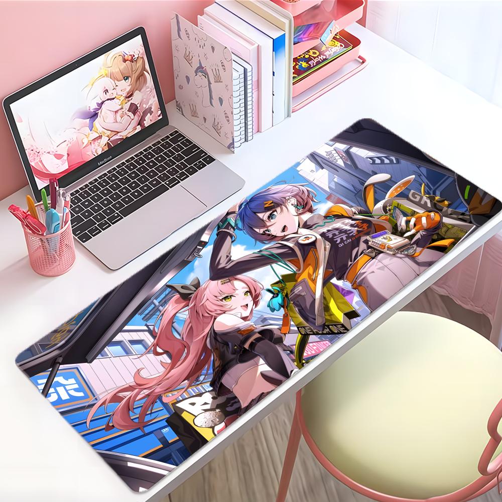 Game Lively Zenless Zone Zero Nicole Demara Mouse Pad Large Thick Desk Pad Stitched Edges Gaming Mouse Mat For Pc