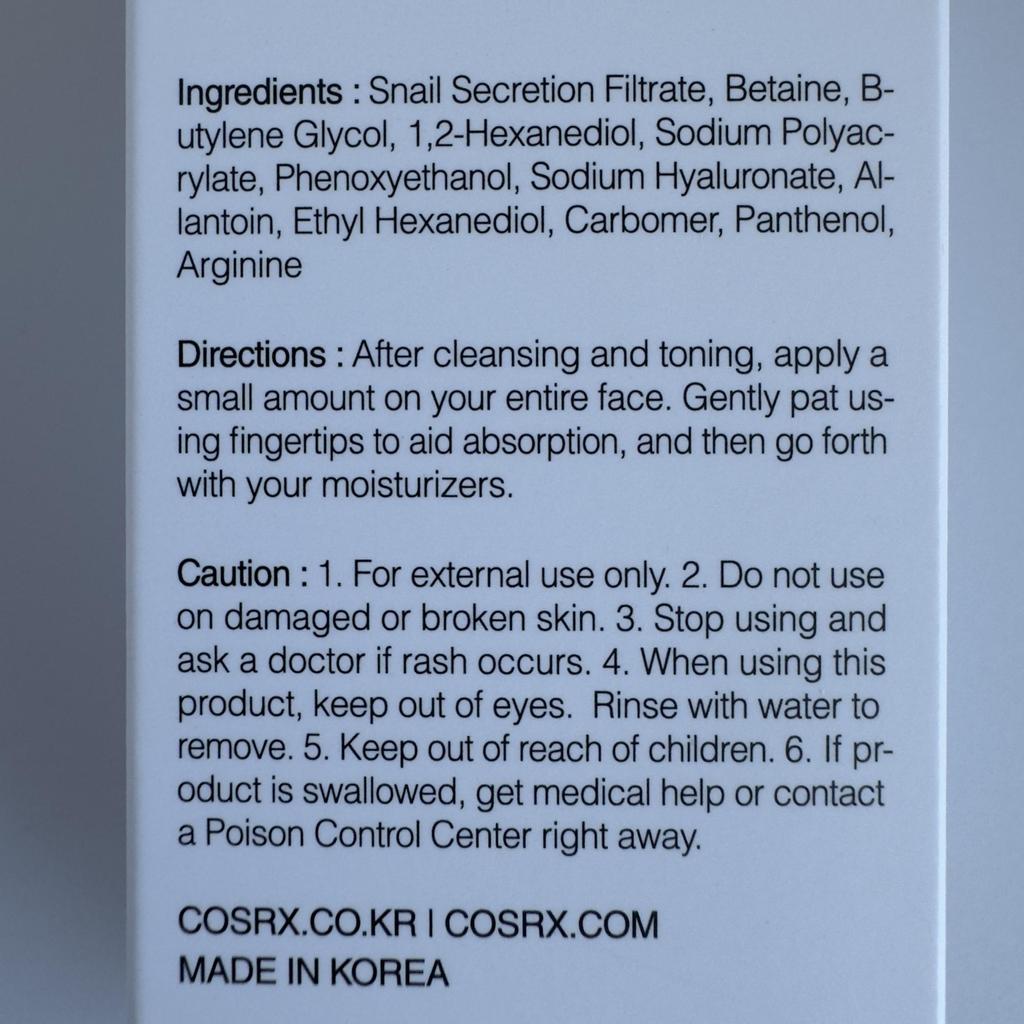 COSRX Advanced Snail 96 Mucin Power Essence 100ml+Advanced Snail 92 All in one Cream 100g