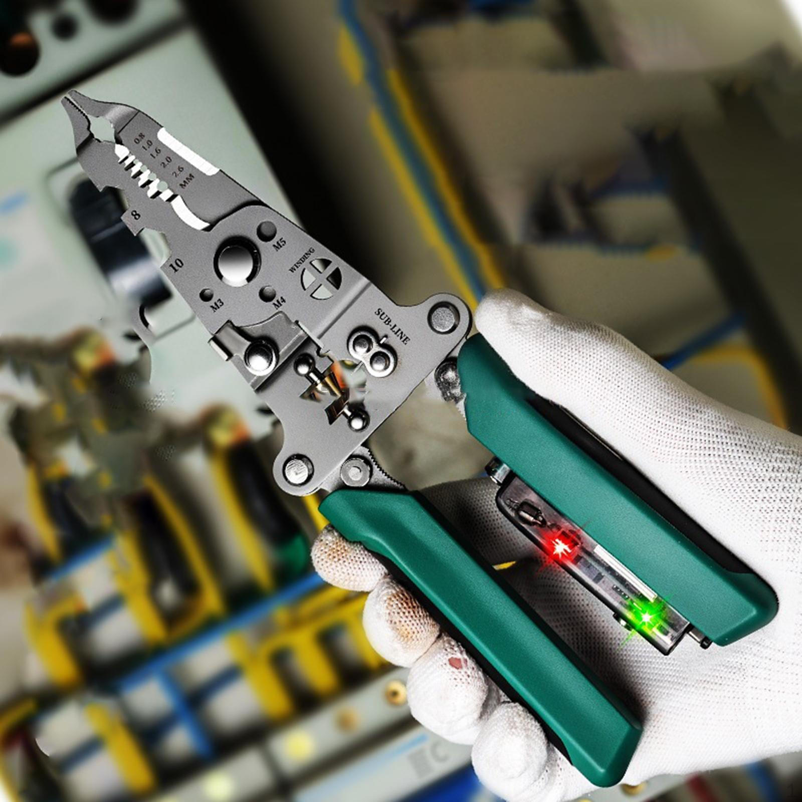 

Инструмент для обжима кабеля, инструмент для зачистки проводов и резак для протягивания обмотки 218mm