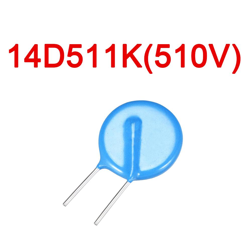 10PCS 14D Metal Oxide Varistor MOV Values of Range 151K To 821K 14K 14D 270/470/151/201/221/471/561/621/681/821 METAL OXIDE VARISTOR ZOV