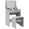 VidaXL Dressing Table and Stool Concrete Grey 60x40x113.5 Cm, Makeup Table, Bedroom Dressing Table, Dressing Table with 848216