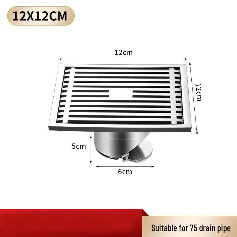 MDNG Thickened Stainless Steel Bathroom Floor Drain (2-Pack)