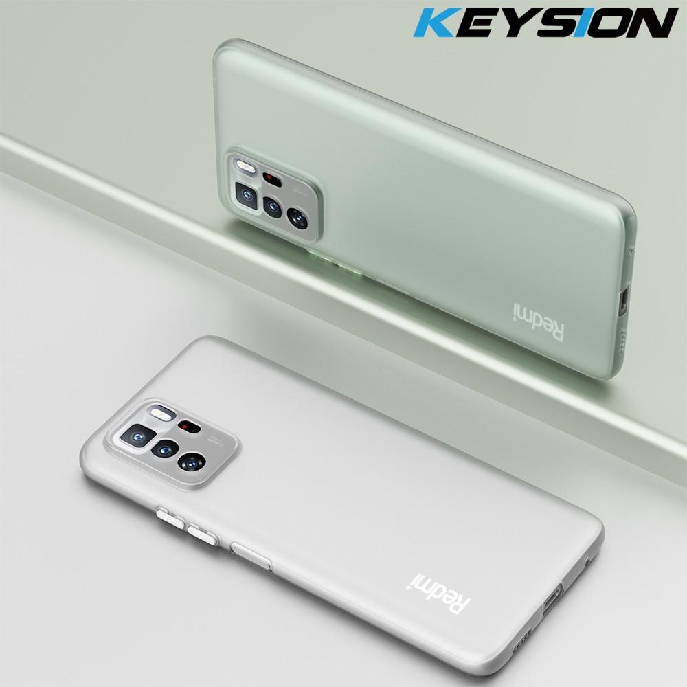 

KEYSION Ультра тонкий матовый чехол из ТПУ для POCO X3 GT F3 F2 M3 Pro Прозрачная мягкая силиконовая крышка телефона для Xiaomi Mi 11i 10T Lite