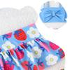 Girls Two Piece Swimsuit Set Tankini Top with Bow Detail Adjustable Straps and Ruffled Skirt Bottom Floral Print Swimwear