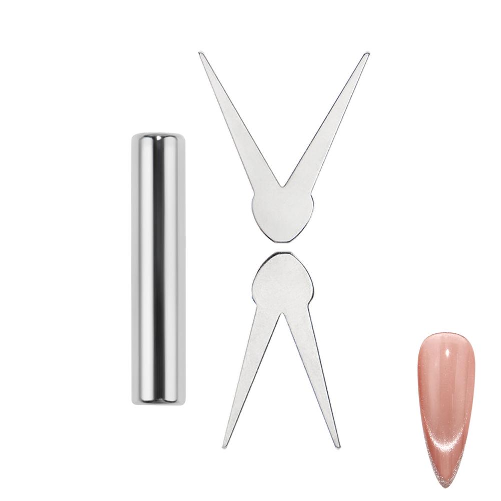 Magnetischer Cat Eye Nagelkunststift Aluminiumlegierung Tragbares Design für 3D-Gellack-Effekt Kompatibel mit mehreren Marken