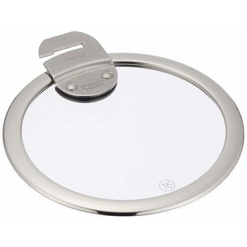 

CRISTEL Flat Glass Lid, Tempered Glass, 16cm, K16SA [Official Japanese Product], Made in France