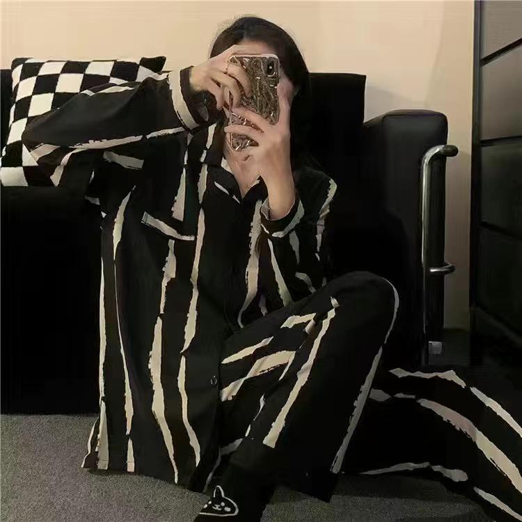 

Жіноча піжама з довгим рукавом і великими розмірами, піжама для сну Dormir Lounge, піжама з мультфільмом Mujer, домашній одяг для спальні, жіноча піжама XXL