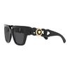 Versace Medusa Logo Square Sunglasses Unisex Sunglasses Black VE4409GB187
