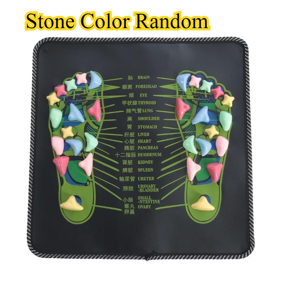 35CM Foot Massage Mat Reflexology Walk Stone Road Foot Massage Acupoint Mat Acupressure Relaxes Long Sitting Foot Care Tools