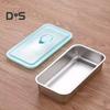 1/2Pcs Snack Box Double Compartment Stainless Steel Container Anti-Leak Design Dishwasher Safe Sauces Dressings Box