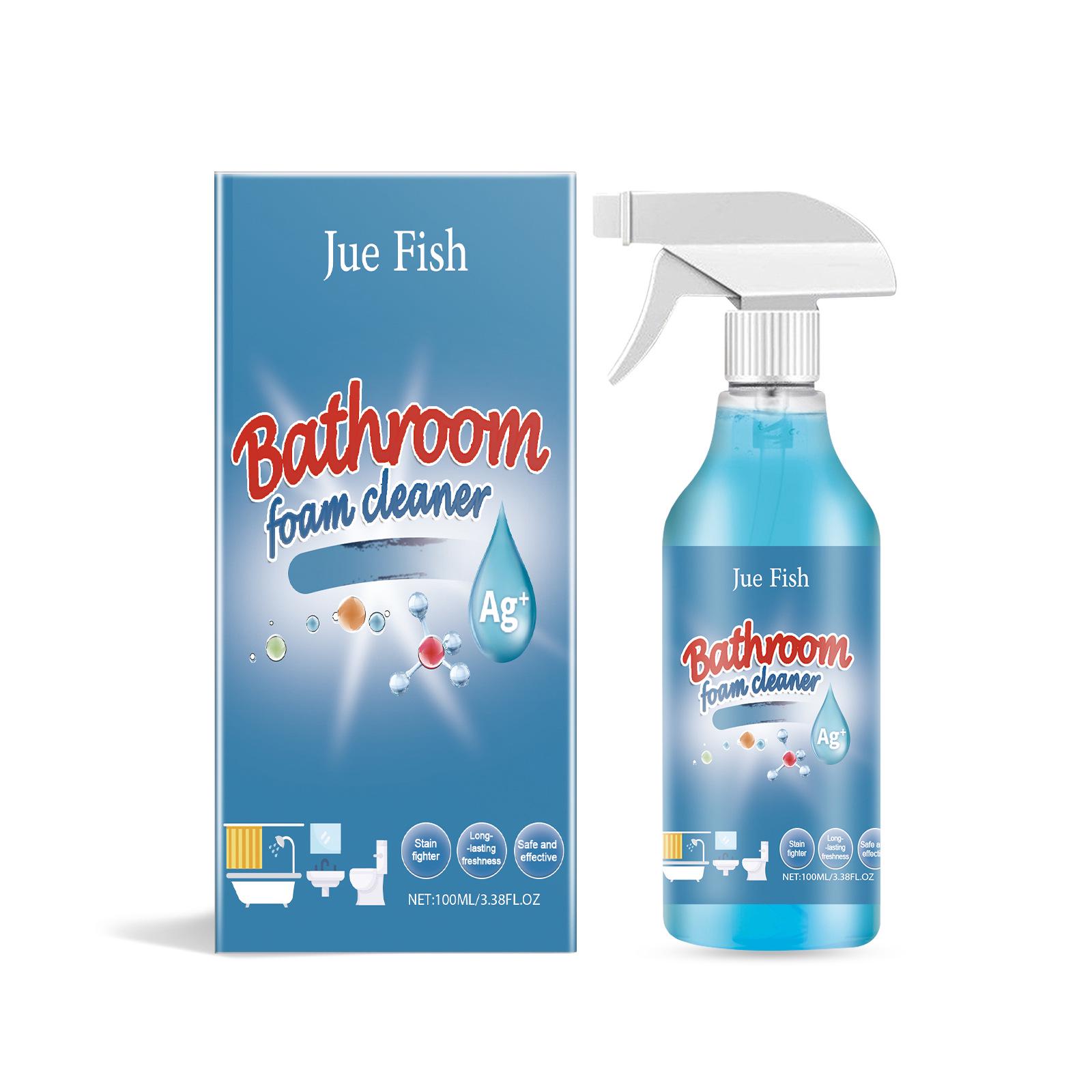 JUE FISH Bathroom Cleaner for Metal, Glass, Tile, and Stainless Steel - Effective on Water Stains and Limescale