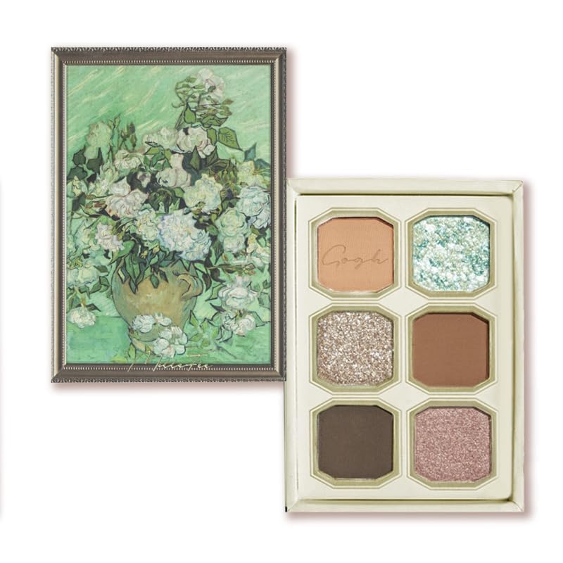 

Палитра теней для век MilleFee Painting с 10 6-цветной палитрой теней для век Van Gogh Green (Ваза Розы)