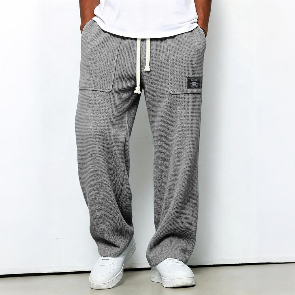 1979 Men's Knit Long Pants Trendy Casual Versatile for Everyday Wear