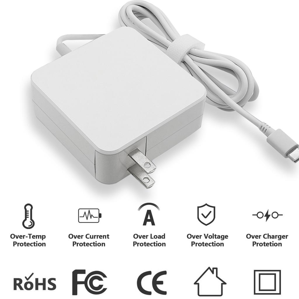 Reletech 65W USB C Laptop Power Adapter Type C Power PD Wall Fast Charger Fort MacBook Dell Huawei HP Notebook
