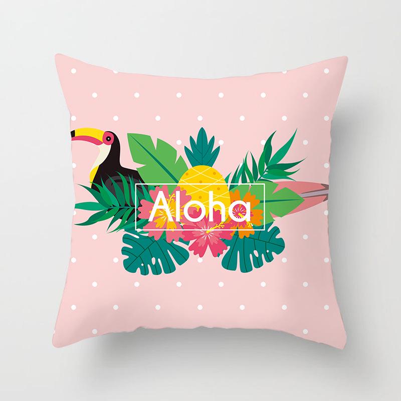 Ins Home Cartoon Plant Digital Printing Car Pillow Cushion