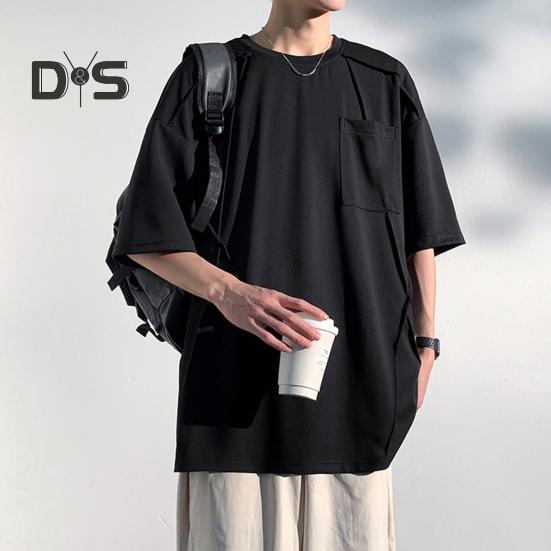 Pánské tričko Sportovní trička Kulatý výstřih Krátký rukáv Jednobarevné Volný střih Měkké Prodyšné Letní Ležérní Top Denní nošení