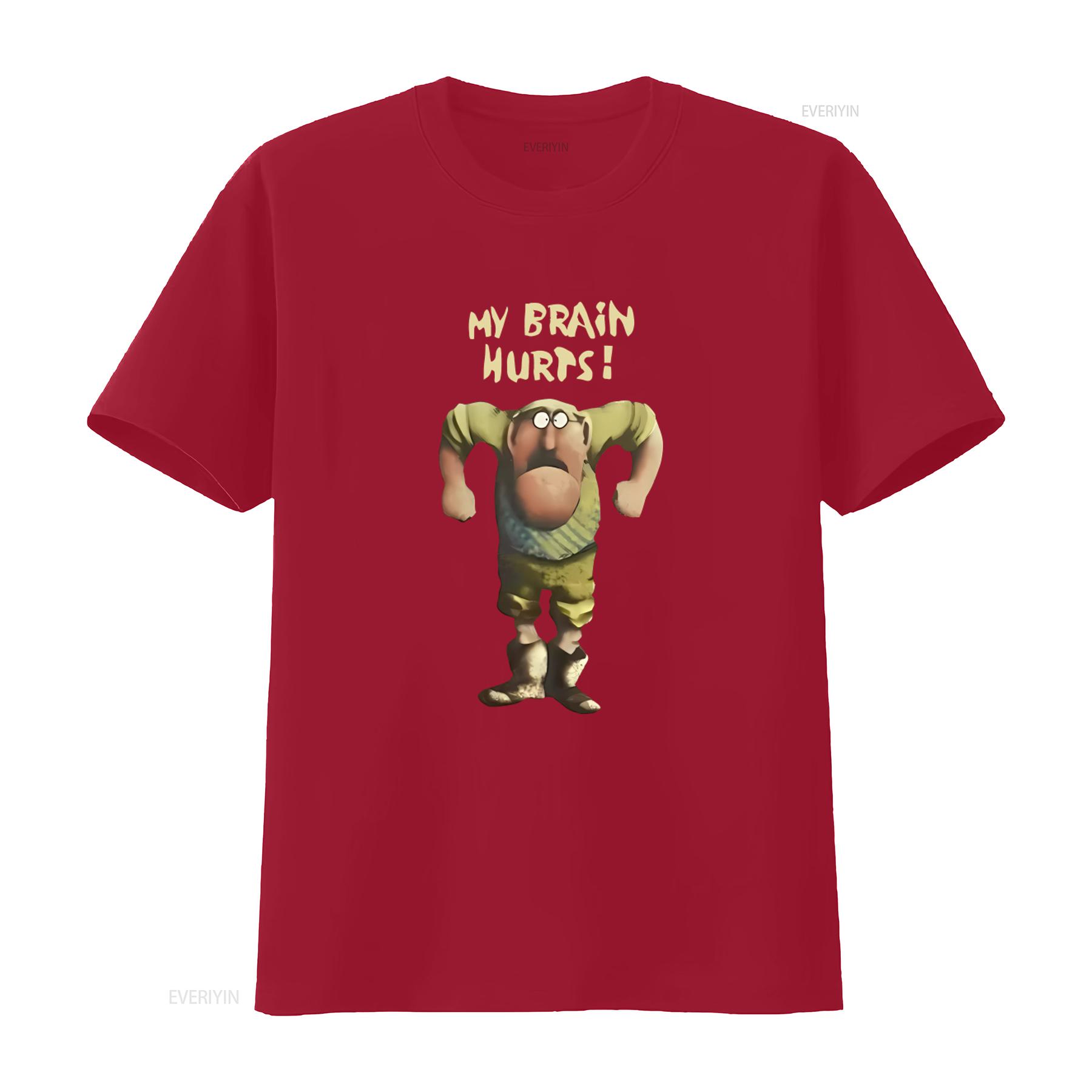 Vintage Monty Python Flying Circus My Brain Hurts T Shirt Big Bold Design Size L vintage Washed Soft Stylish Breathable graphic S