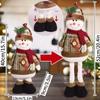 Christmas Telescopic Plush Toys: Santa Claus, Snowman & Reindeer Decorations
