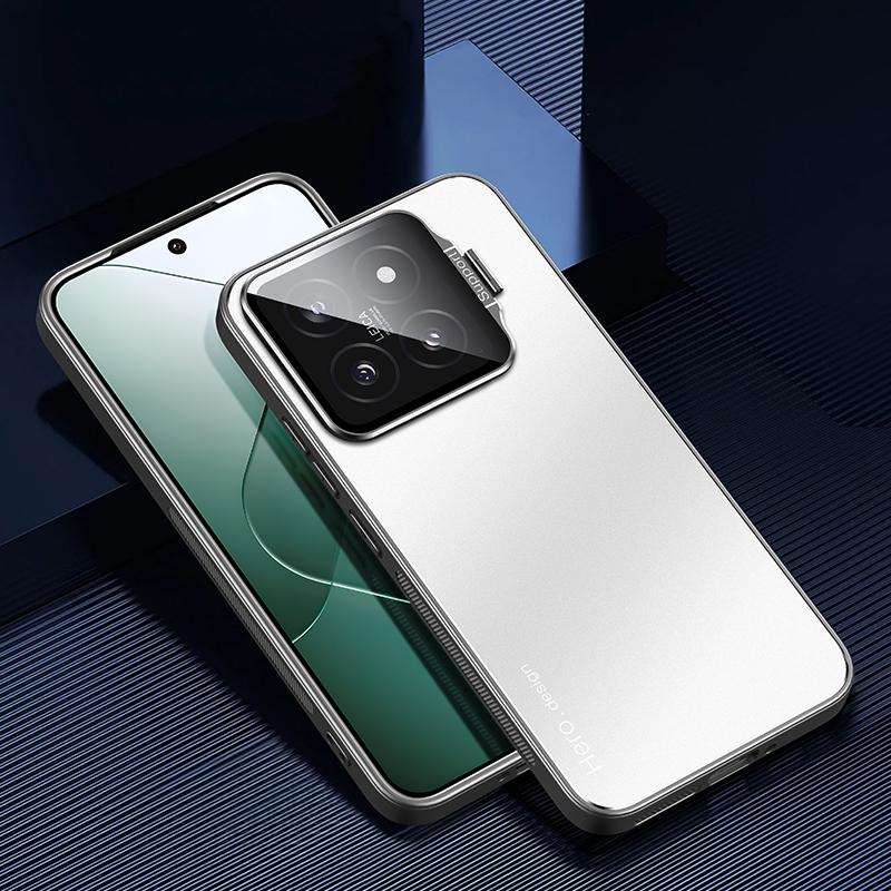 Pro Xiaomi 14 Pouzdro se stojánkem na objektiv Nárazuvzdorný kryt na telefon z PC+TPU