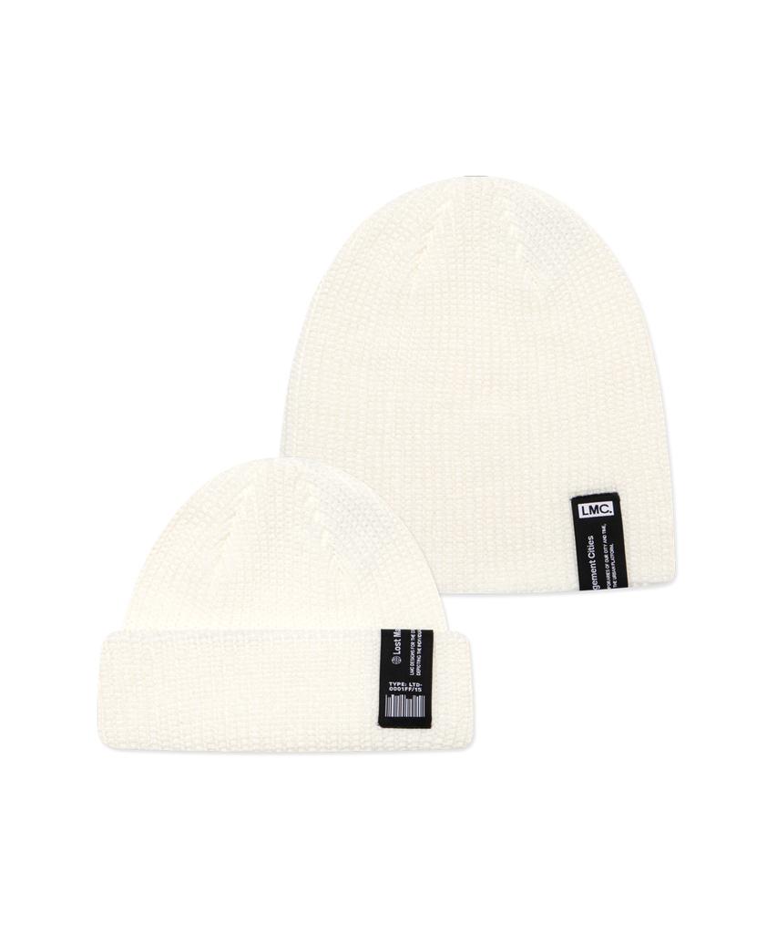 LMC Label Short Beanie Ivory