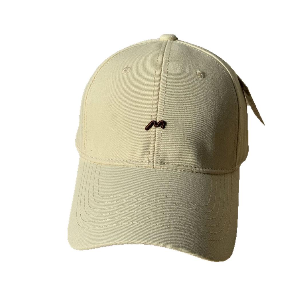 Korean-style new simple letter-embroidered hard-top baseball cap for women, fashionable and versatile street-style trendy sun-shading cap