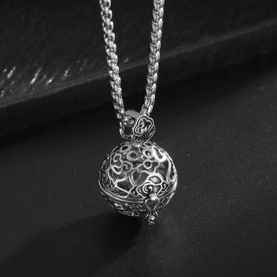 Openable Hollow Incense Burner Retro Fashion Sachet Jewelry Pendant Necklace