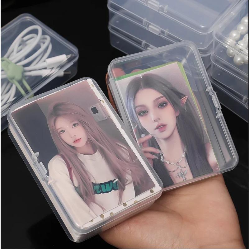 10PCS Transparent Plastic Card Boxes - Waterproof Playing Card Holders, Poker & Board Game Card Organizer Storage Case