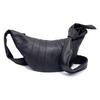 Wind Lady Shoulder Messenger Bag Leather Croissant Bag Black Leather Dumpling Bag Crescent Casual Women'S Bag