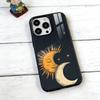 Sun Moon Phone Case For iPhone17,16,15,14,13,12,11 Plus,Pro Magnetic with Magsafe Wireless Charging