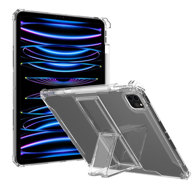 iPad Pro 13"/12.9" Stand Case: Thickened, Anti-Fall, Transparent Airbag Protection
